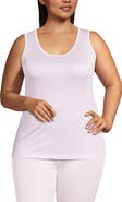 Lands' End Petite Silk Interlock Thermal Long Underwear Base Layer Tank Top