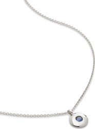Monica Vinader September Birthstone Sapphire Pendant Necklace