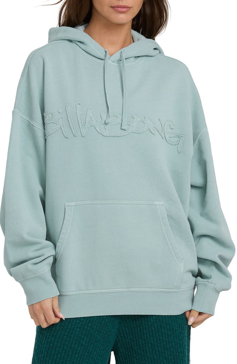Billabong Game Time Hoodie, Main, color, Sea Fog