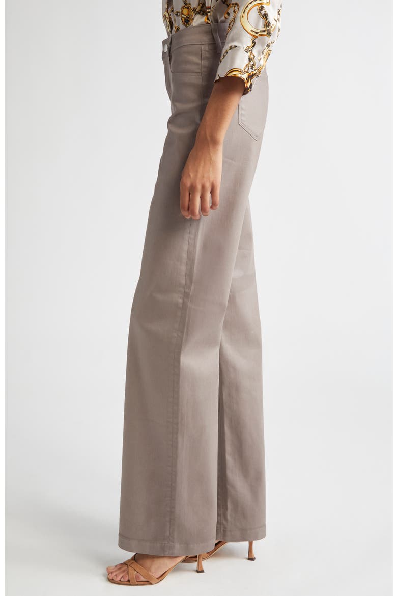 Clayton High Waist Wide Leg Pants, Alternate, color, DRIFTWOOD COATED