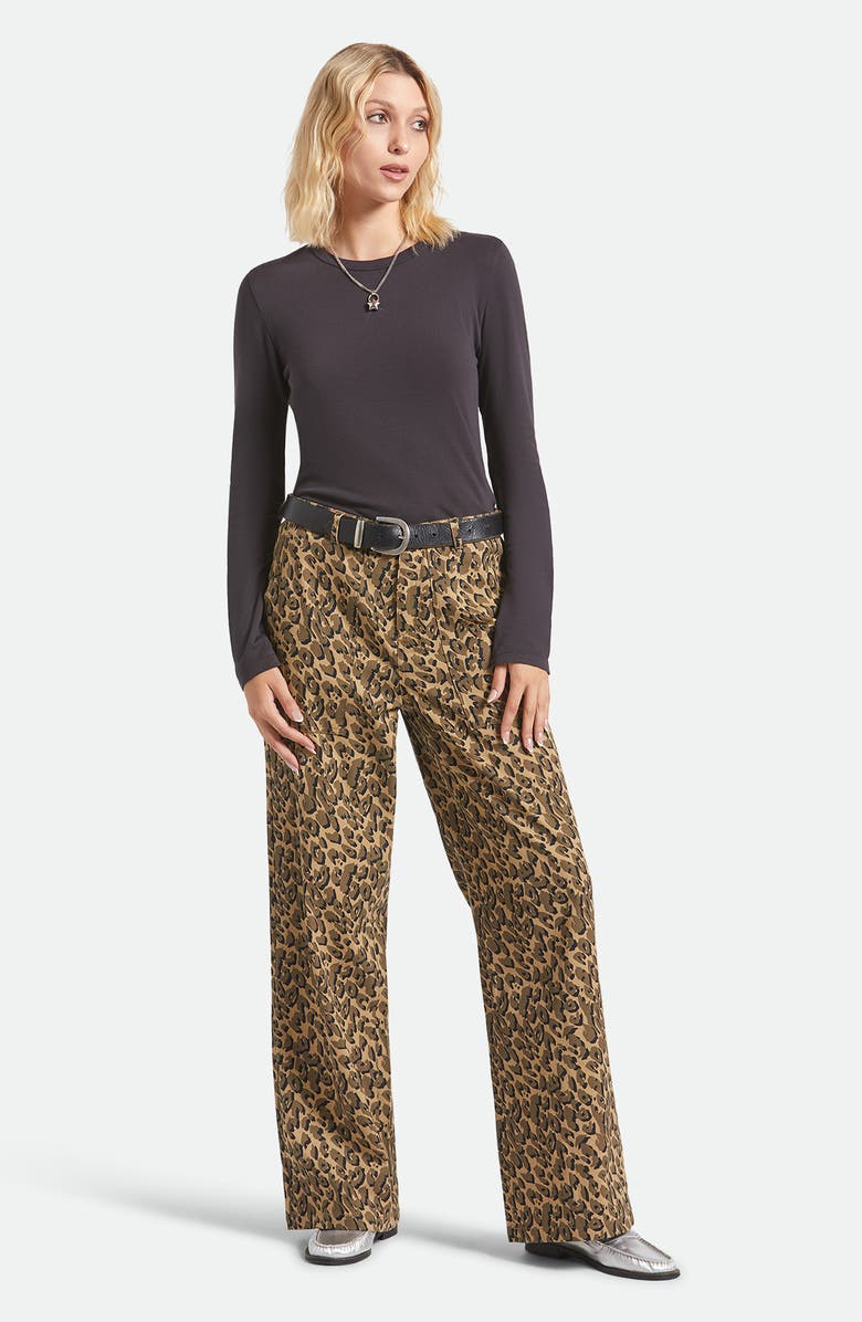 Brixton Carefree Slim Fit Organic Cotton T-Shirt, Alternate, color, Black