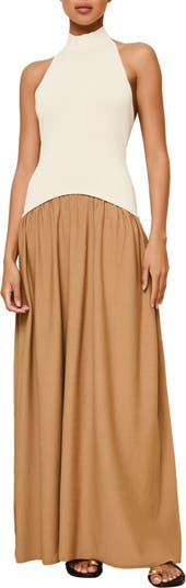 Solid & Striped The Soglio Halter Maxi Dress - Apple Red
