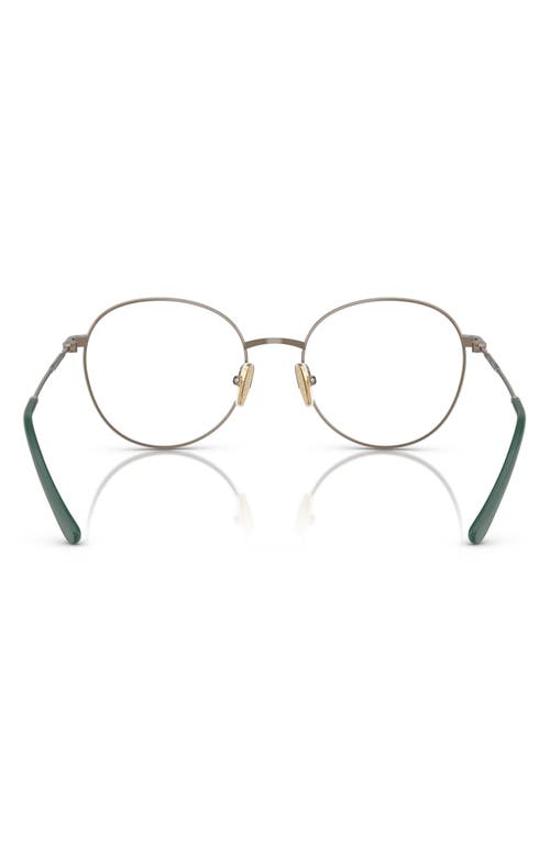 Vogue 50mm Round Optical Glasses In Lite Brown