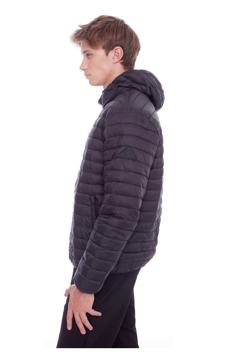 Alpine North YOHO MEN'S - Vegan Down Lightweight Packable Puffer Jacket & Bag, Alternate, color, Black