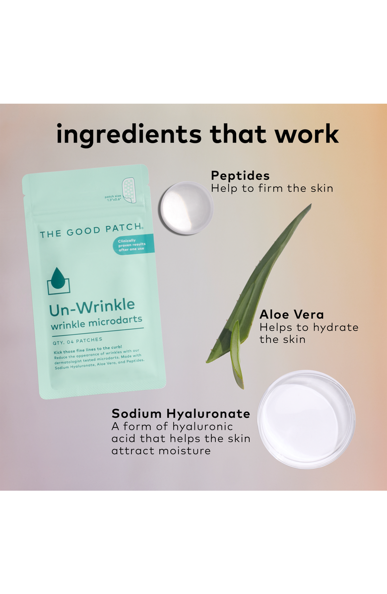 The Good Patch Un-Wrinkle Microdart Patches, Alternate, color, NO COLOR