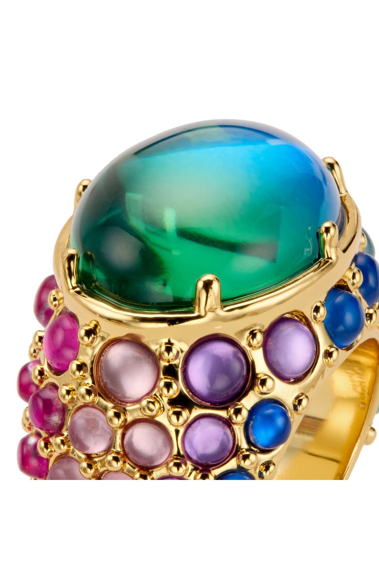 Kurt Geiger London Mood Cocktail Ring, Alternate, color, Gold/ Multi