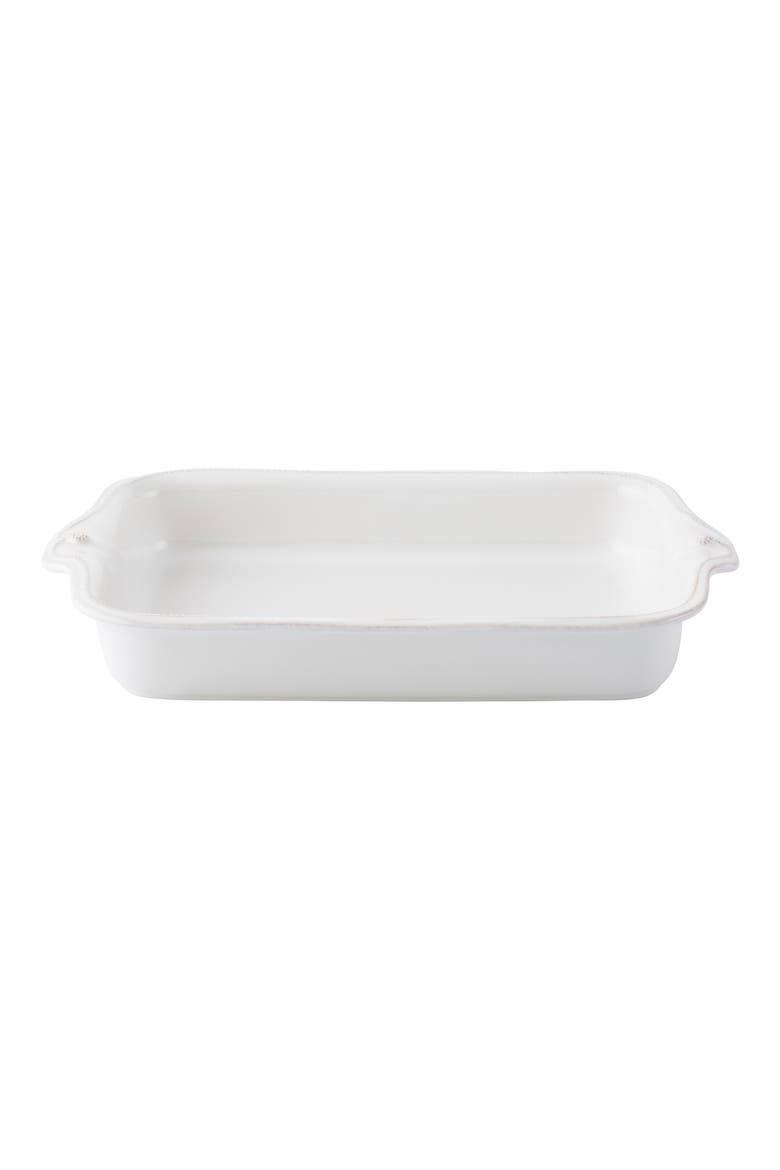 'Berry and Thread' Rectangular Baking Dish, Main, color, WHITEWASH