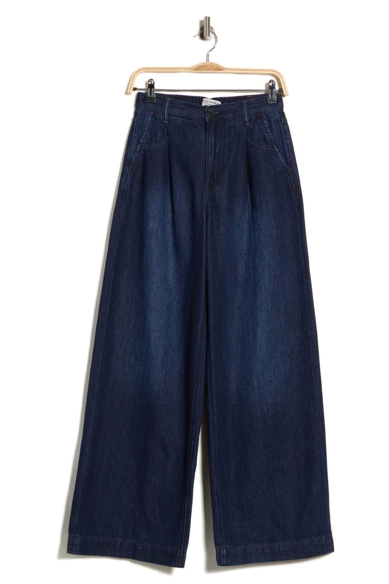 High Waist Wide Leg Jeans, Alternate, color, RINSE