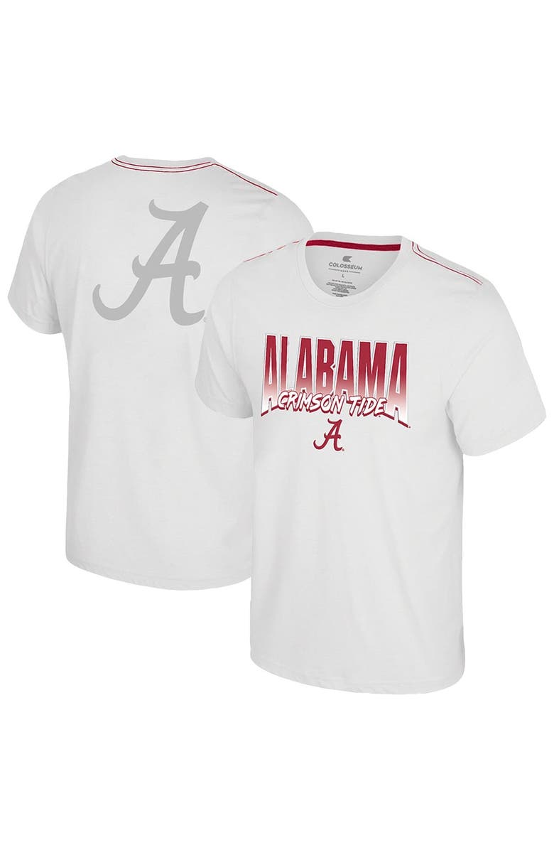 COLOSSEUM Men's Colosseum White Alabama Crimson Tide Dual Logo T-Shirt, Alternate, color, 
