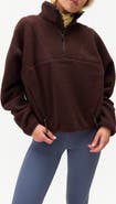 Halfdays Pieper Water Repellent Recycled Polyester Fleece Quarter Zip Top
