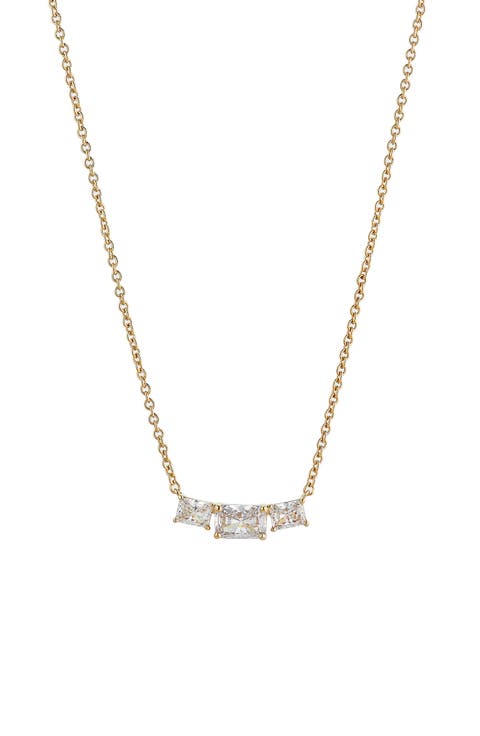 Isle Cubic Zirconia Frontal Necklace