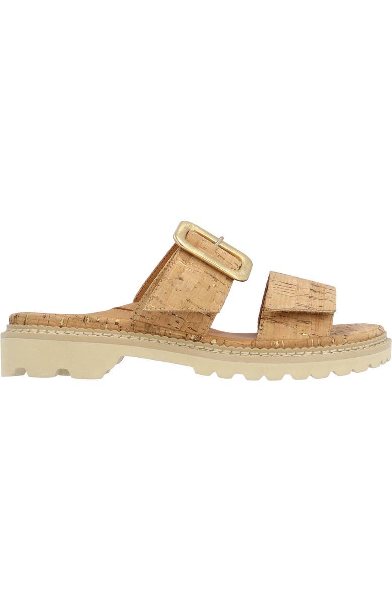 L'Amour des Pieds Dalbir Slide Sandal, Alternate, color, Natural/ Gold