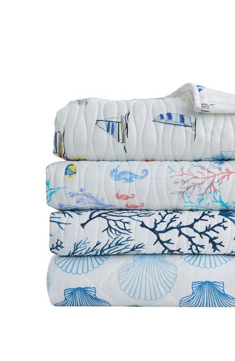 Vibrant Sealife Quilt & Sham Set