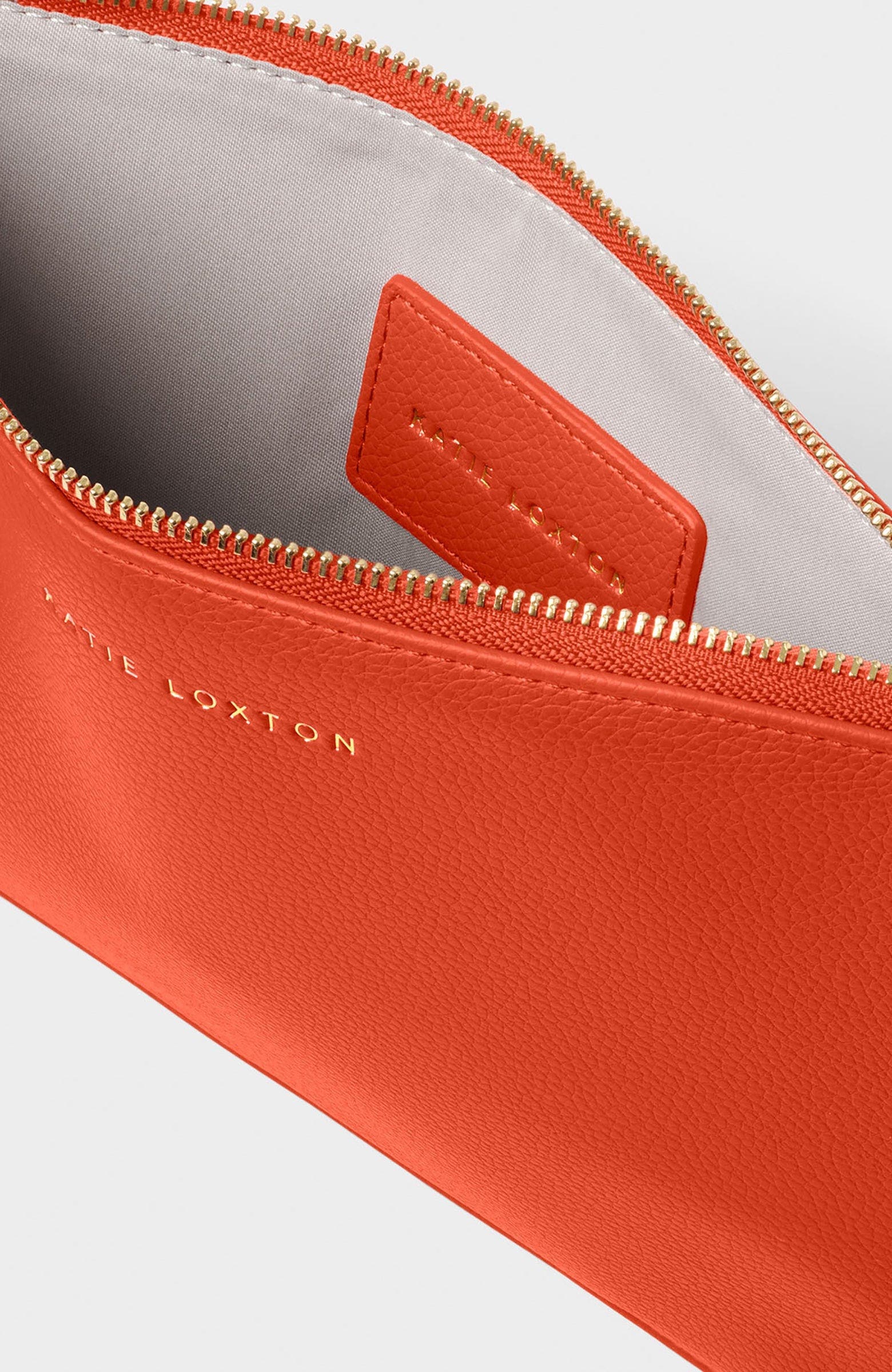 Hallie Wristlet Pouch, Alternate, color, Deep Orange