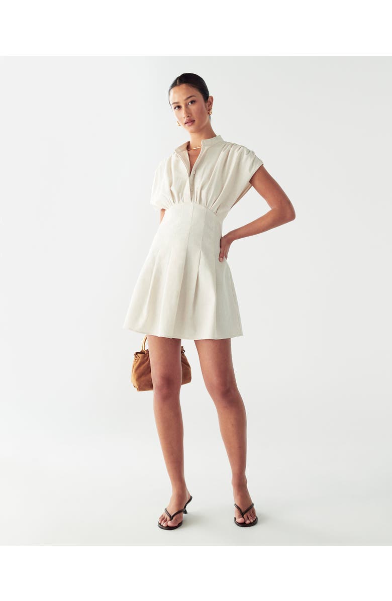 WILLA Hari Mini Dress, Alternate, color, Natural