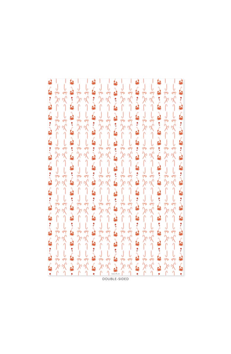 Ramus & Co Two-Sided "A Pinch Of Holiday" Heavyweight Christmas/Holiday Gift Wrap, Alternate, color, Multicolored