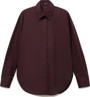 MANGO Oversize Poplin Shirt