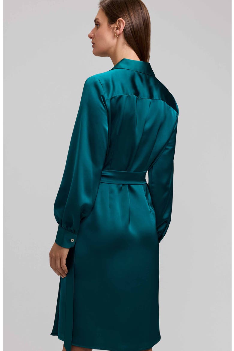 Valentina Wrap Dress, Alternate, color, EMERALD GREEN