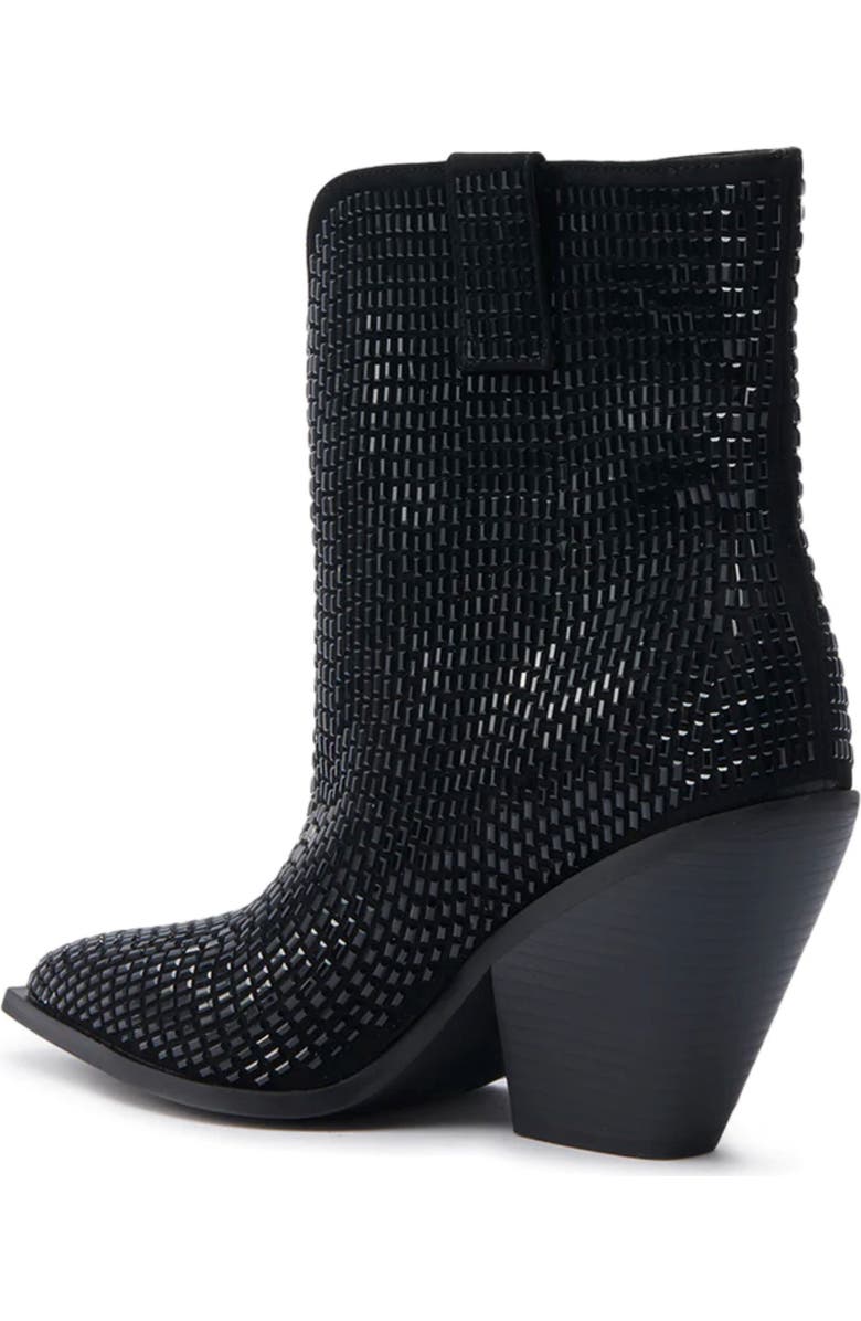 AZALEA WANG Laetitia Crystal Bootie, Alternate, color, Black