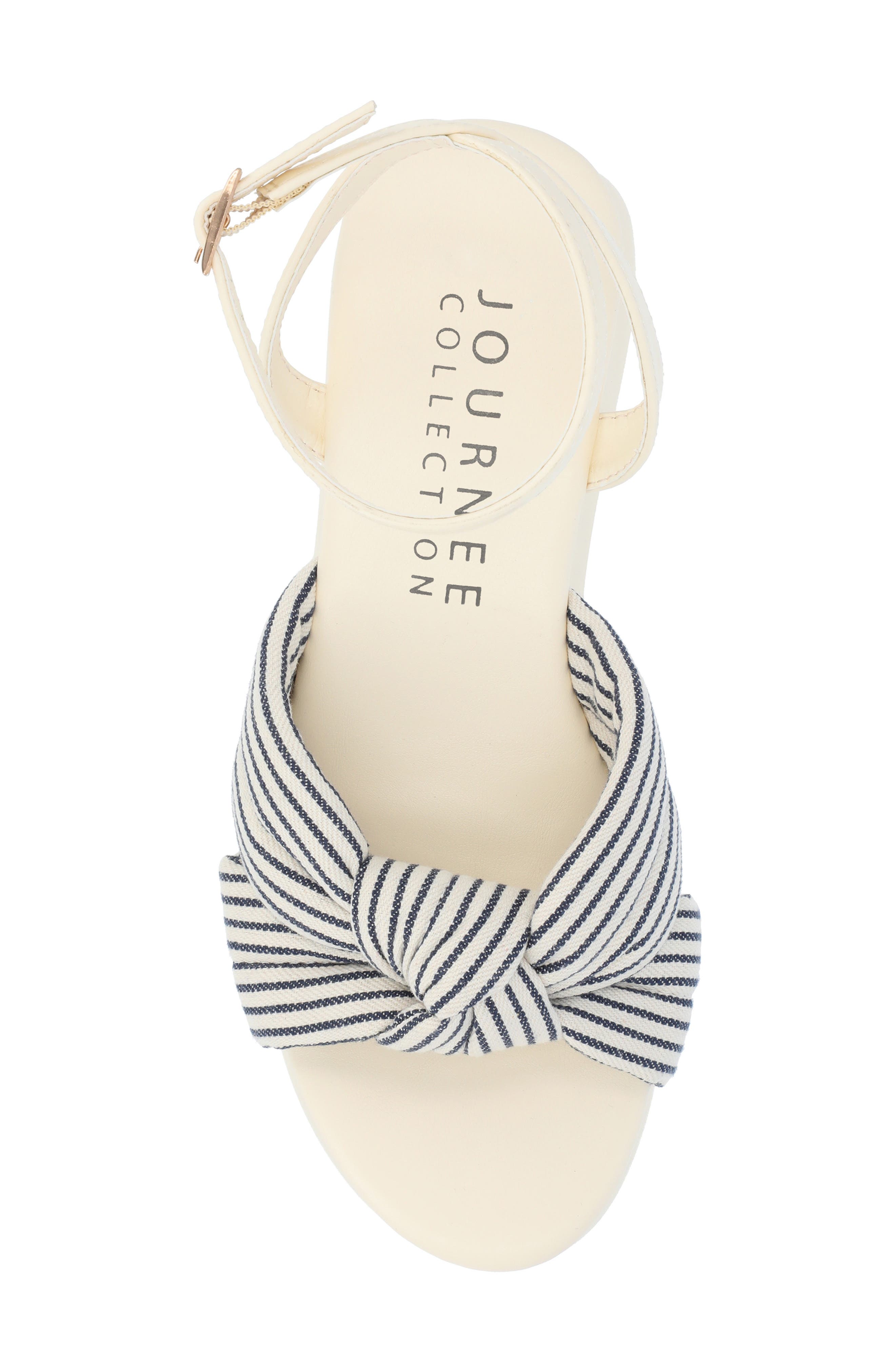Lailee Ankle Strap Platform Sandal, Alternate, color, NAVY