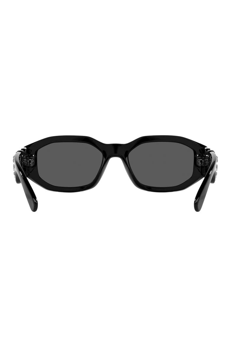 Biggie 53mm Round Sunglasses, Alternate, color, CRYSTAL GREY