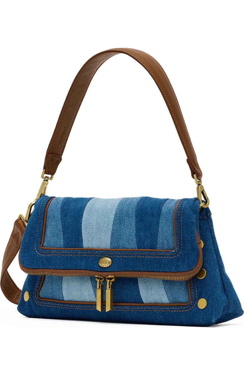HAMMITT Medium Beverly Denim Shoulder Bag, Alternate, color,
