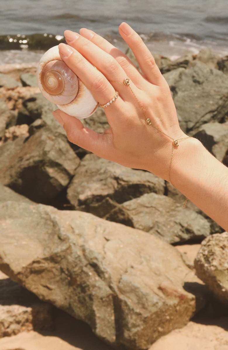 Joiana Jewelry Cove Hand Chain, Alternate, color, Gold