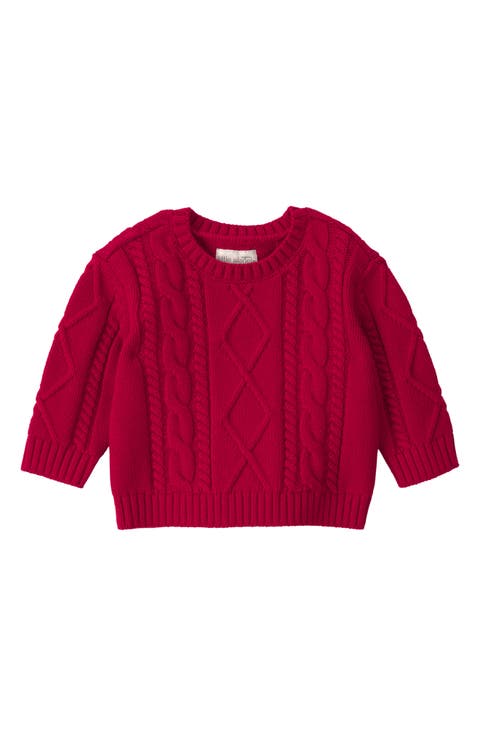 Organic Cotton Cable Knit Sweater