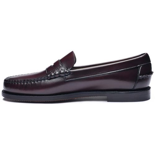 Sebago Classic Dan Penny Loafers In Burgundy