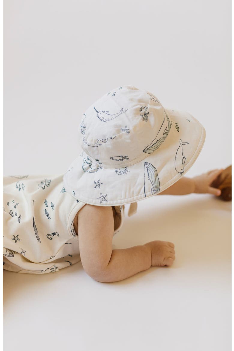 Sleeveless Organic Cotton Bodysuit, Alternate, color, LIFE AQUATIC