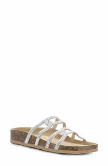 Bos. & Co. Peppy Crystal Strap Slide Sandal
