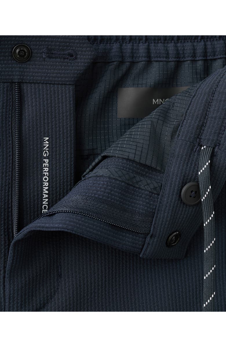 MANGO Slim Fit Pants, Alternate, color, Navy