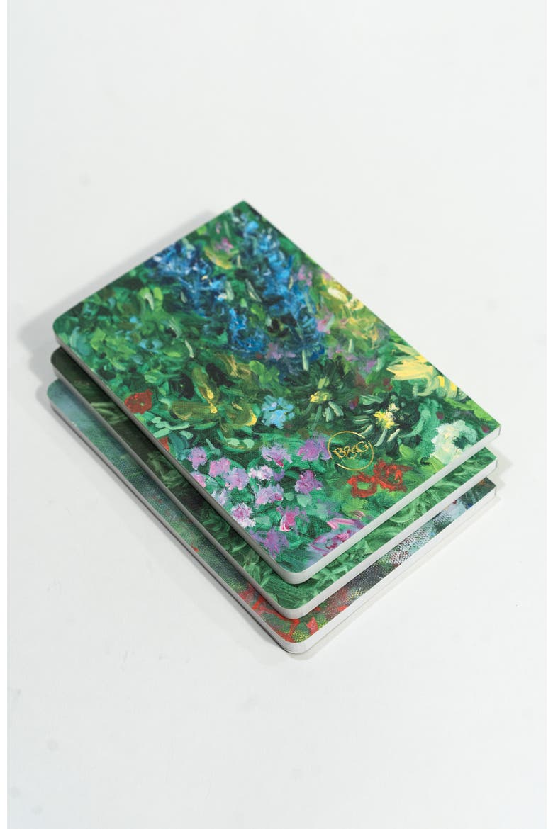 Set of Three Pocket Journals - Impressions of The Secret Garden, Alternate, color, Green