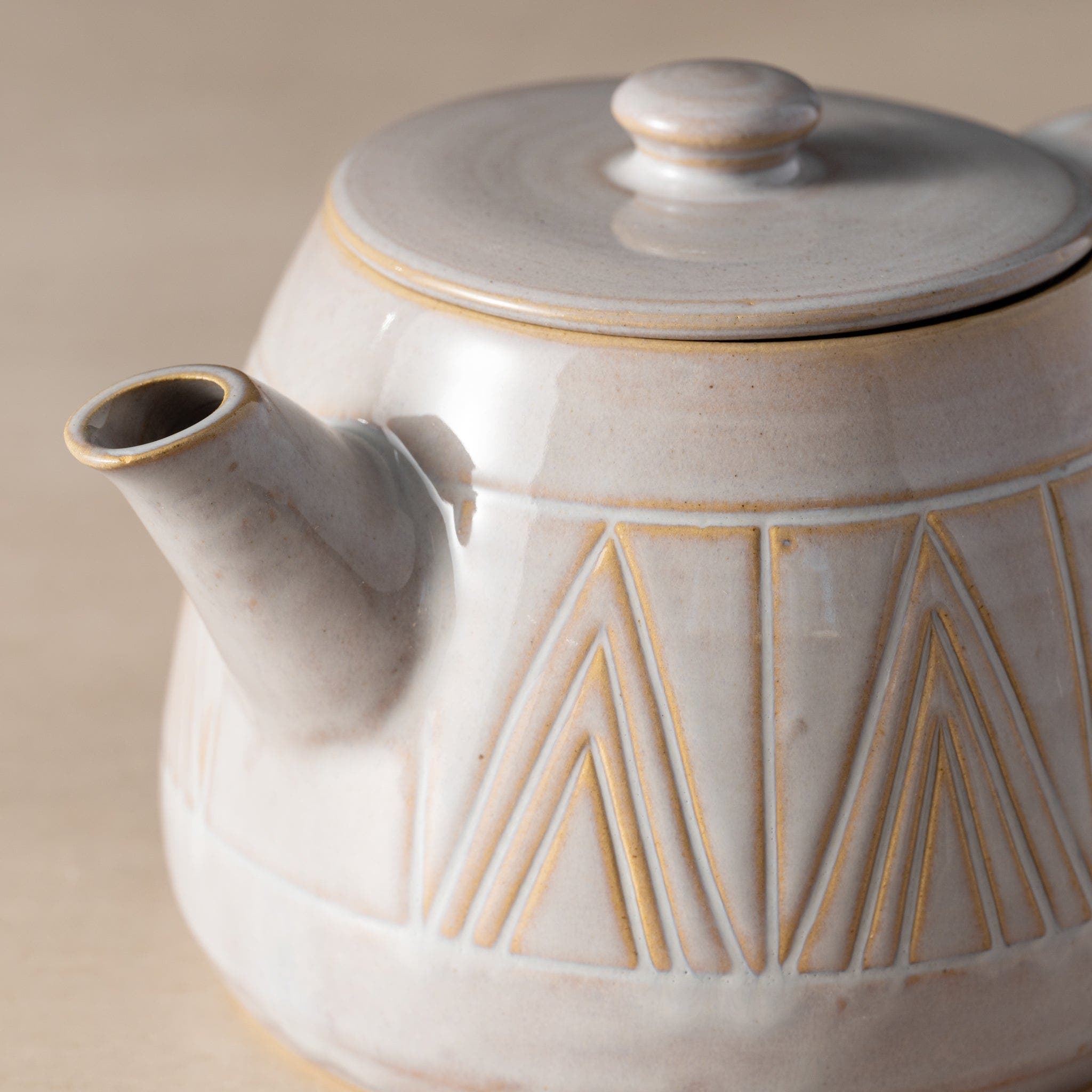 Ten Thousand Villages Mountain Peaks Teapot
