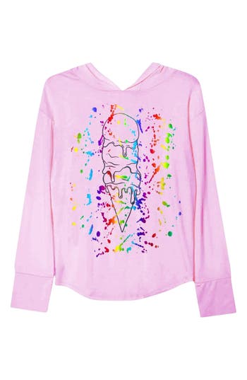 Pixielane Kids' Graphic Hoodie In Pink
