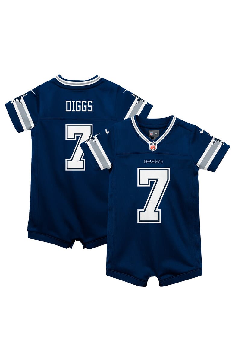 Nike Infant Nike Trevon Diggs Navy Dallas Cowboys Game Romper Jersey, Main, color, Navy