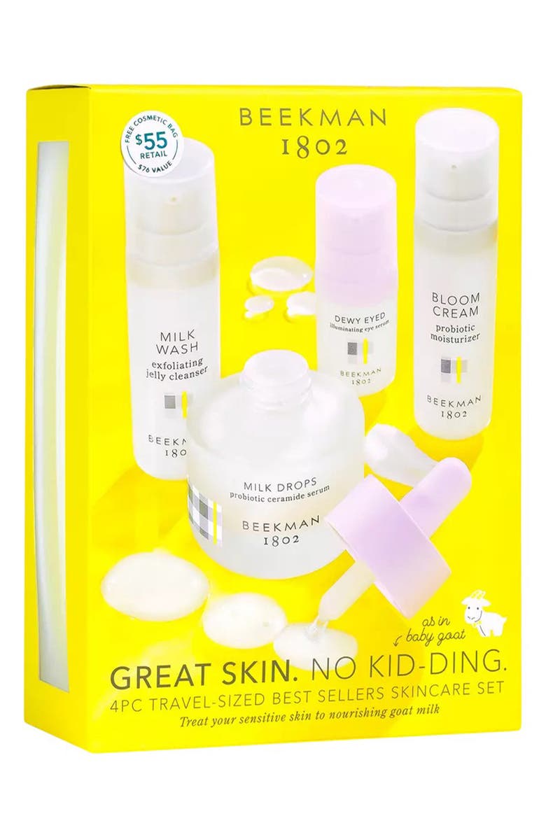 Beekman 1802 Travel-Sized Best Sellers Skincare Set $76 Value, Alternate, color, 