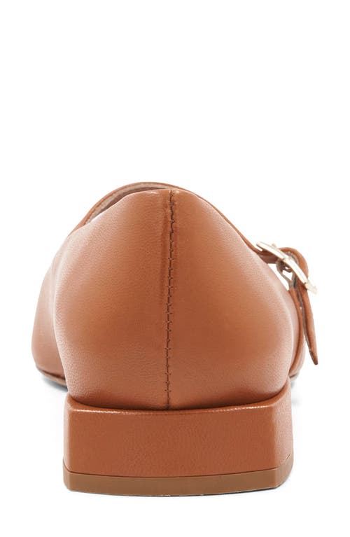 Bruno Magli Lucia Mary Jane Flat In Cognac