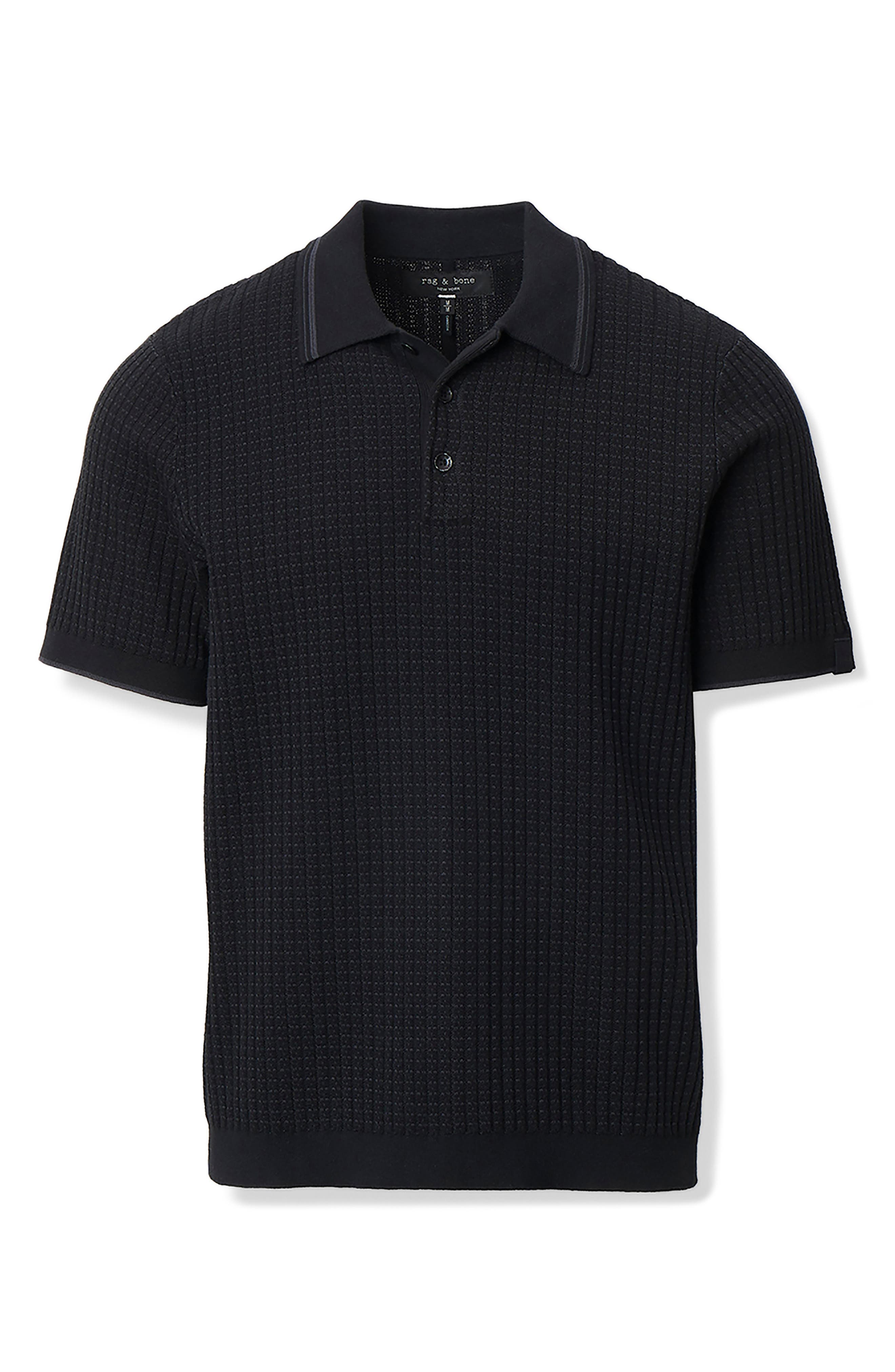 Мужские rag & bone Harvey Rib Polo Sweater — фото 4