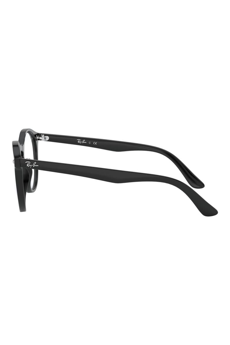 Kids' 44mm Round Optical Glasses, Alternate, color, BLACK