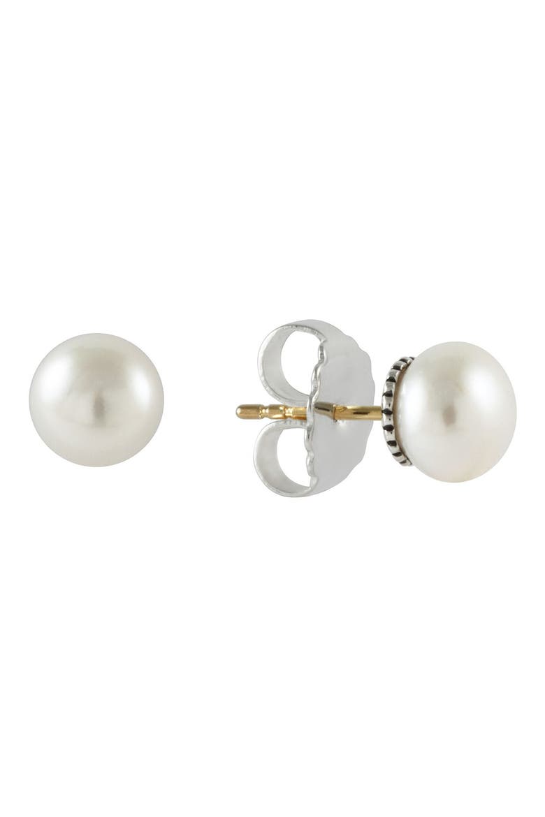 Luna 8mm Pearl Stud Earrings video