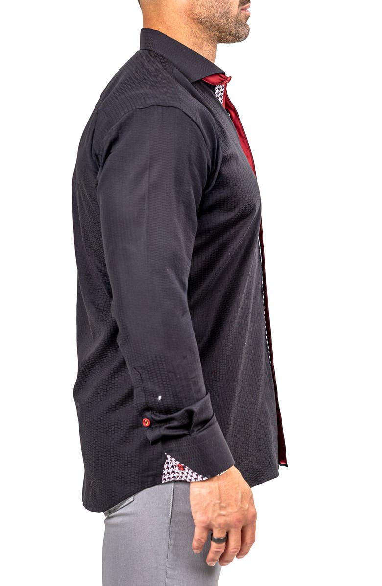 Maceoo Eins Marthy Contemporary Fit Cotton Button-Up Shirt, Alternate, color, 