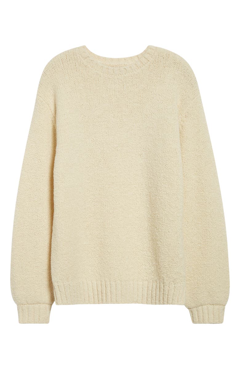 BEAMS Corkscrew Wool Crewneck Sweater, Main, color,