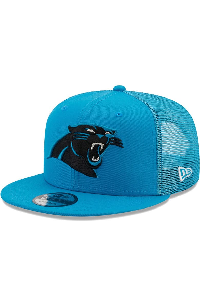 New Era Men's New Era Blue Carolina Panthers Classic Trucker 9FIFTY Snapback Hat, Main, color, 