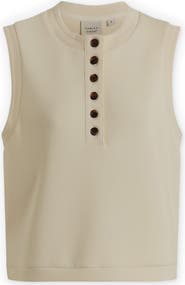 Varley Marla Button Placket Tank