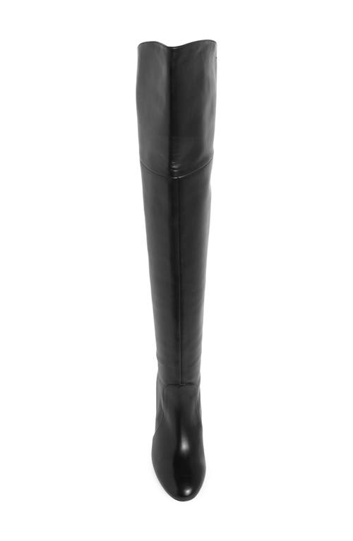 Stuart Weitzman Slouchy Leather Over-the-knee Boots In Black