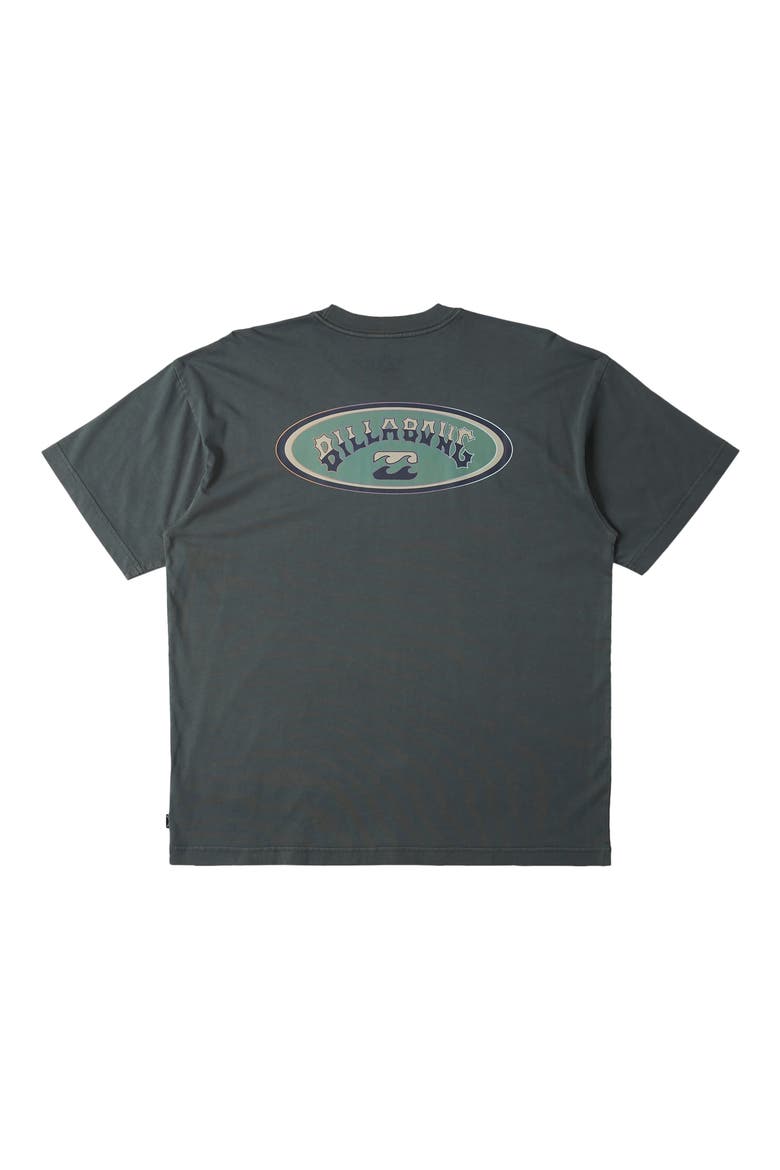 Arch Wave Cotton Graphic T-Shirt, Alternate, color, SLATE GREEN