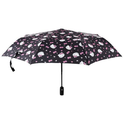 Hearts and Bows All-Over Print Compact Umbrella Officially Licensed Sanrio