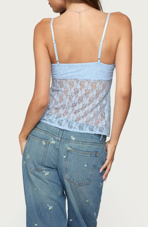 Edikted Priya Split Front Sheer Lace Camisole