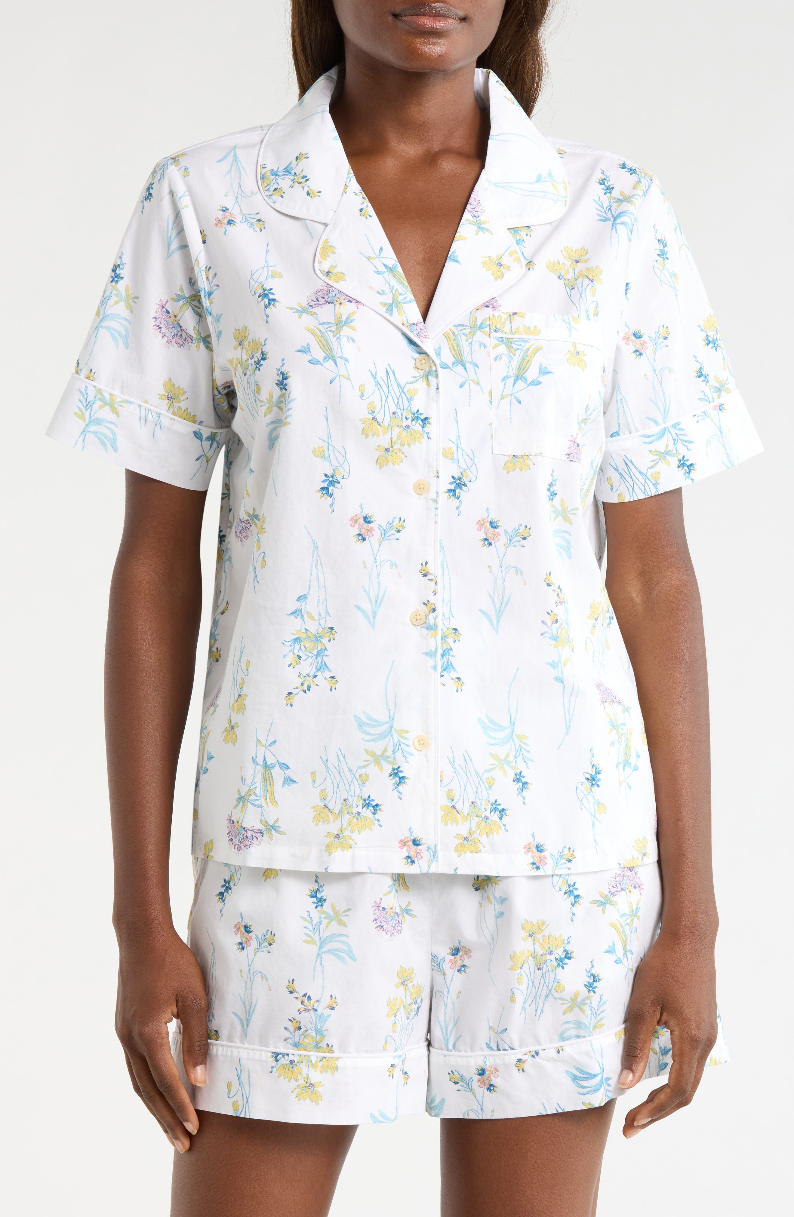 IVORY- BLUE BOTANICAL STEMS